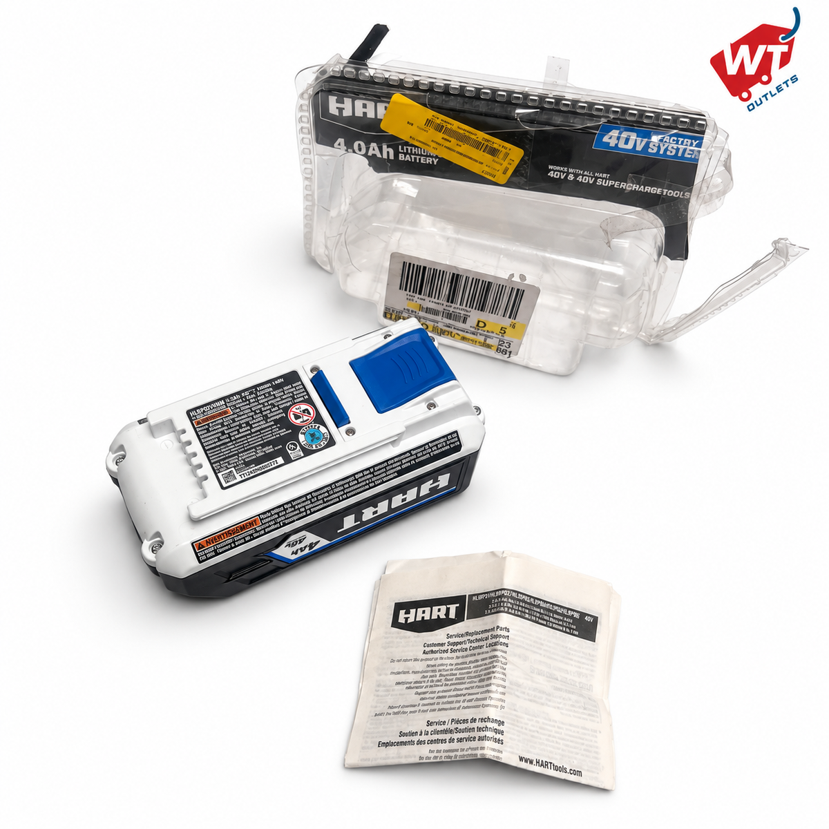 HART 40 Volts 4.0Ah Lithium-Ion Battery