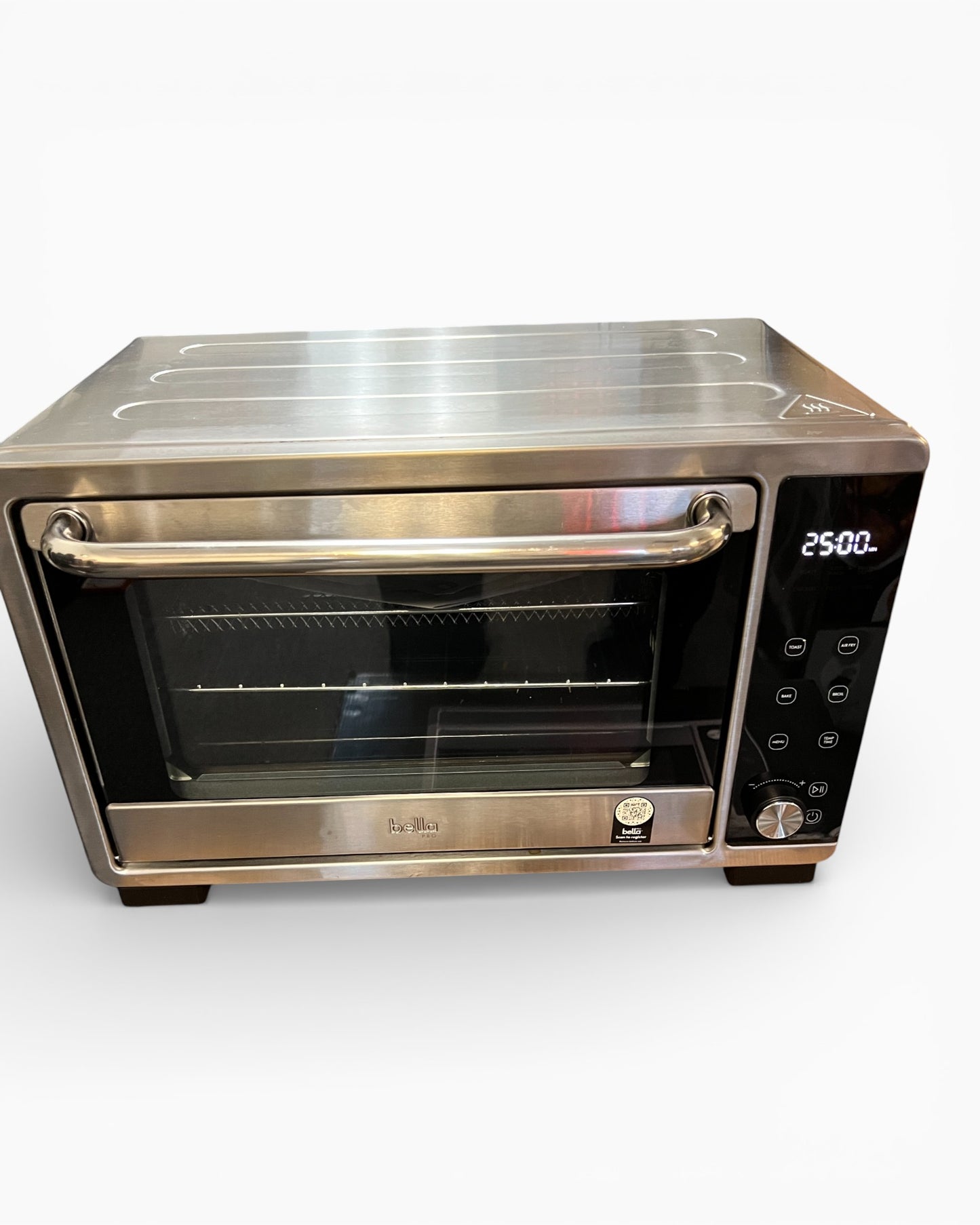 bella PRO - 6-Slice Air Fryer Toaster Oven- Stainless Steel