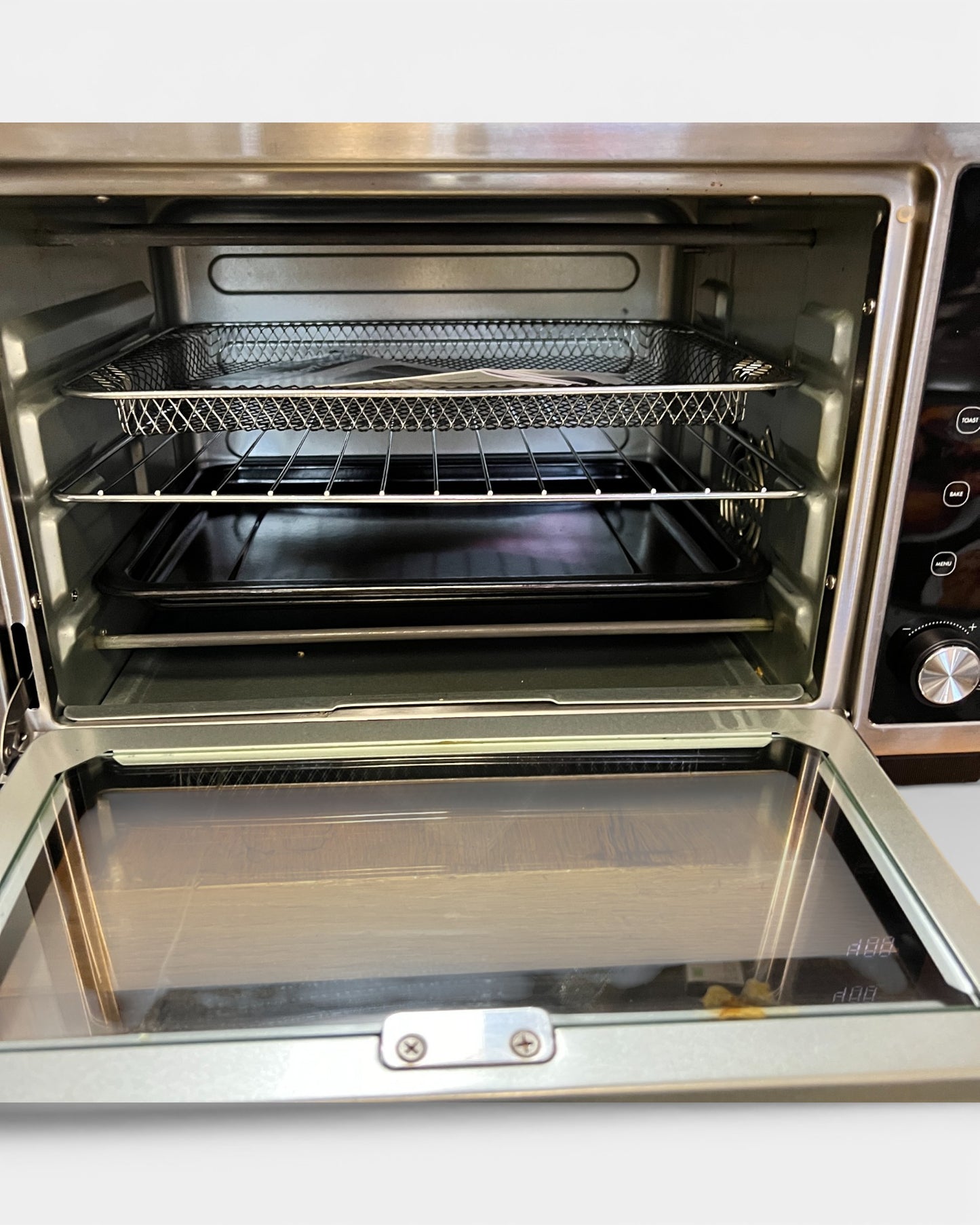 bella PRO - 6-Slice Air Fryer Toaster Oven- Stainless Steel