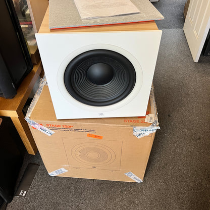 JBL - Stage 220P 12-Inch Powered Subwoofer - Latte
