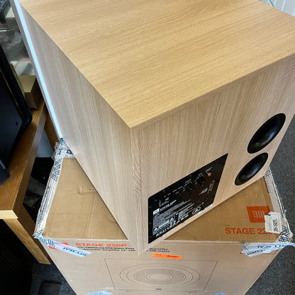 JBL - Stage 220P 12-Inch Powered Subwoofer - Latte