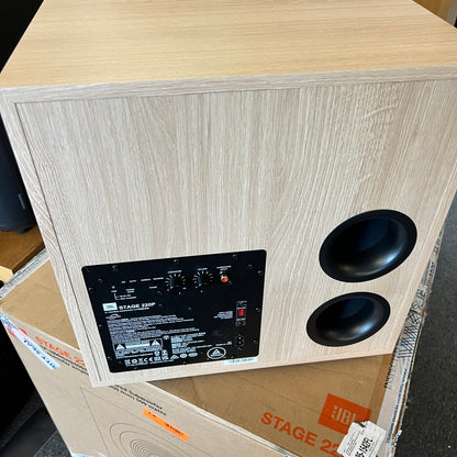JBL - Stage 220P 12-Inch Powered Subwoofer - Latte