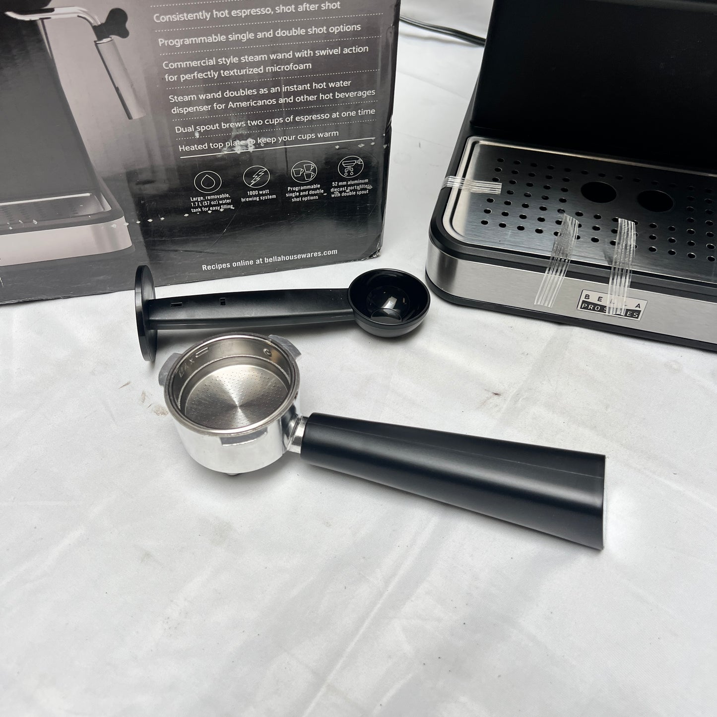 bella PRO - Barista Elite Espresso Station with 20 Bars of High Pressure - Black