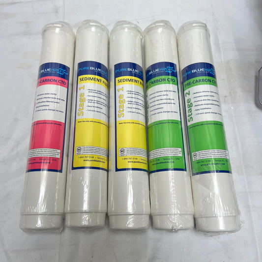 PureBlue TLR04RC-5PK Replacement Filter Pack 4-Stage Reverse Osmosis