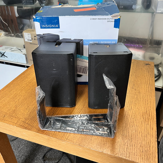 Insignia - 2-Way Indoor/Outdoor Speakers (Pair) -