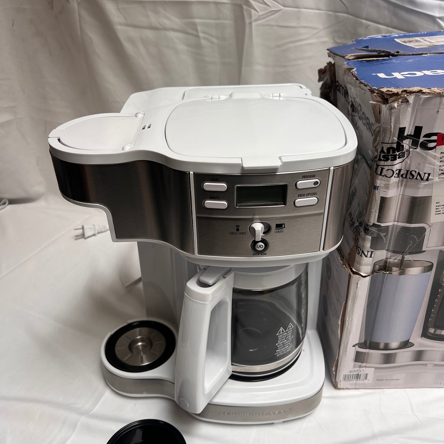Hamilton Beach - 2-Way Programmable 12 Cup and Single-Serve Coffee Maker -