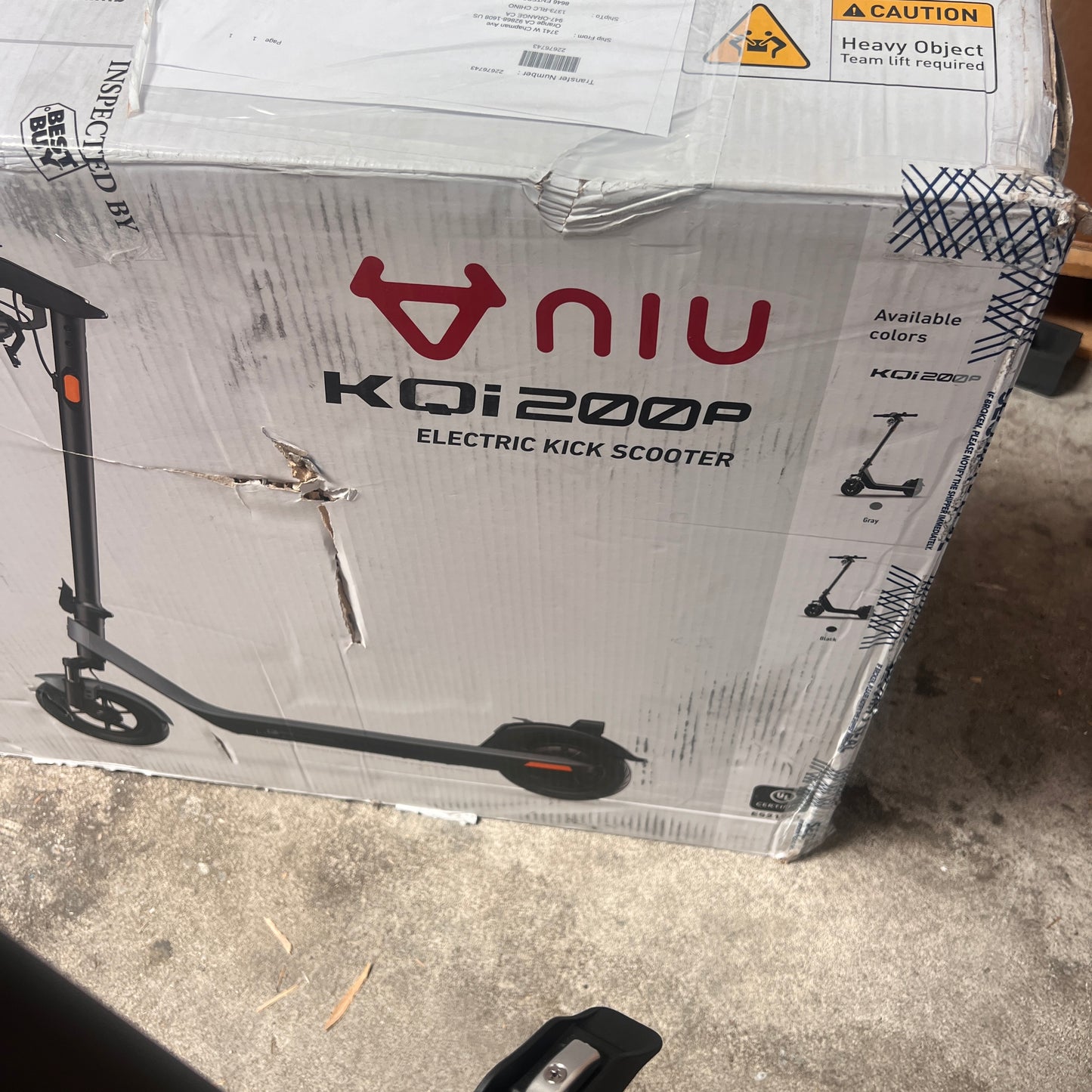 NIU - KQi 200P Electric Kick Scooter w/ 34 mi Range & 20 mph Max Speed