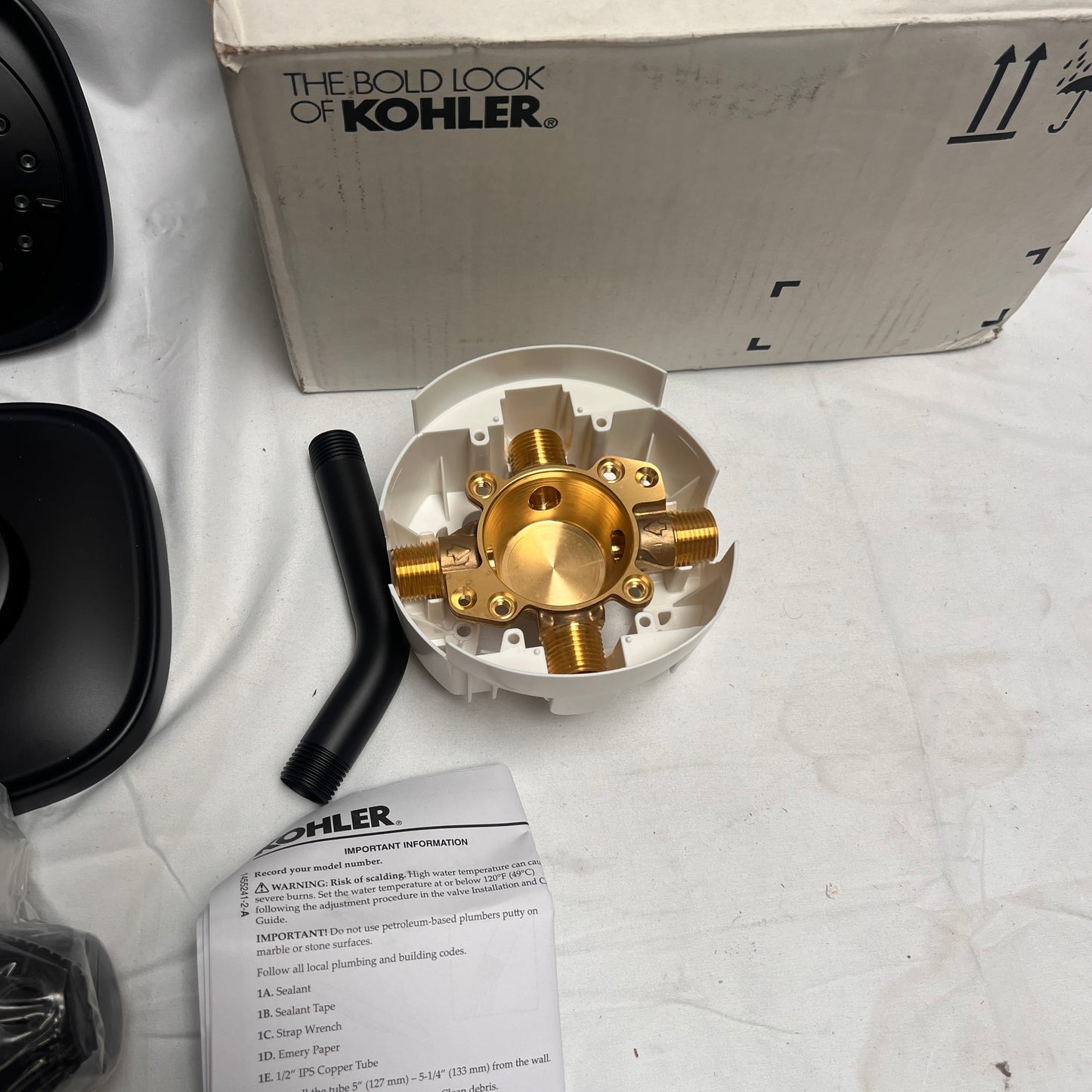 Kohler Terzet Bath/shower trim kit - Black