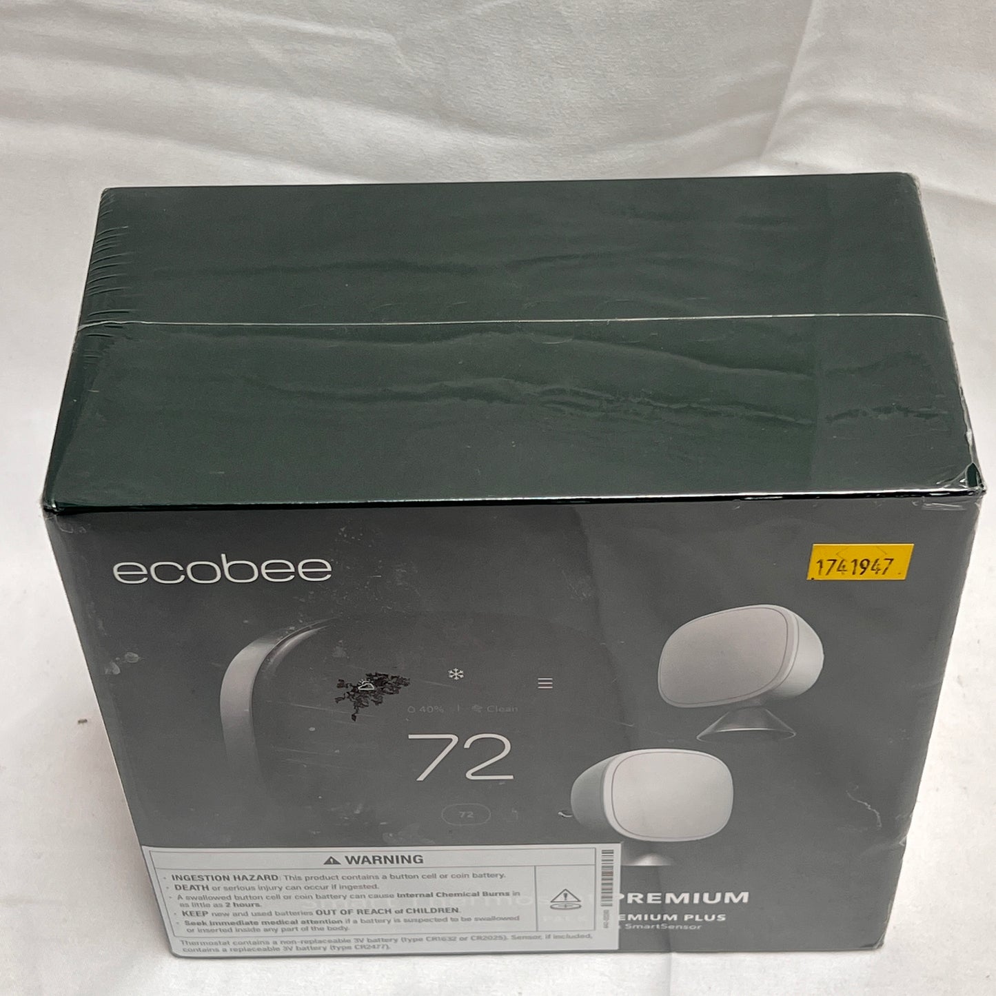 ecobee Smart Thermostat Premium Plus Pack (Includes 2x SmartSensor)