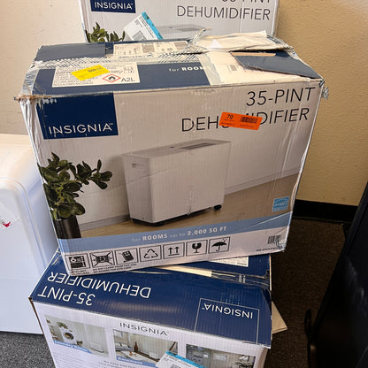 Insignia - 2,000 Sq. Ft. 35-Pint Portable Dehumidifier