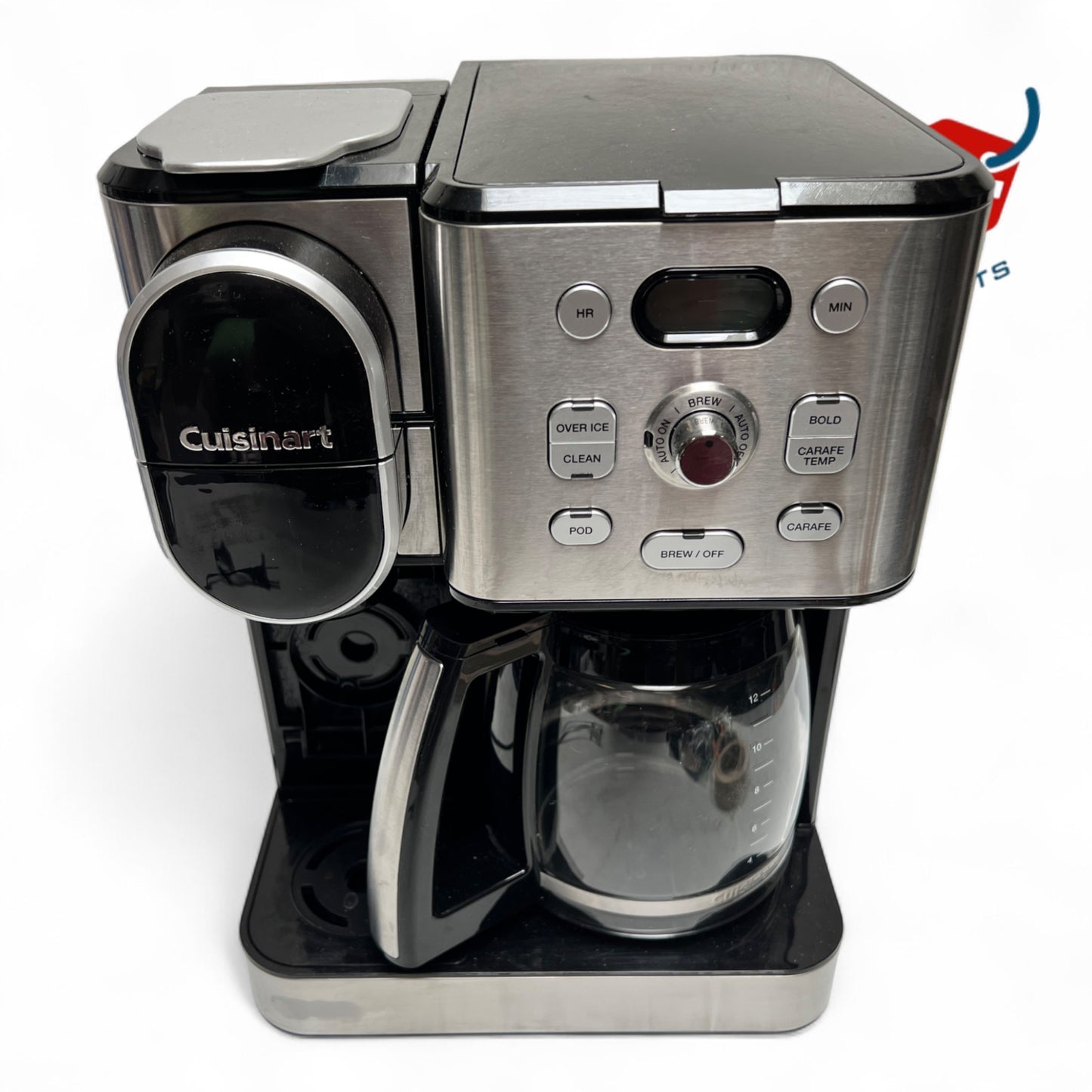 Cuisinart - 12 Cup 2-In-1 Coffee Center Coffeemaker - Black Stainless Steel