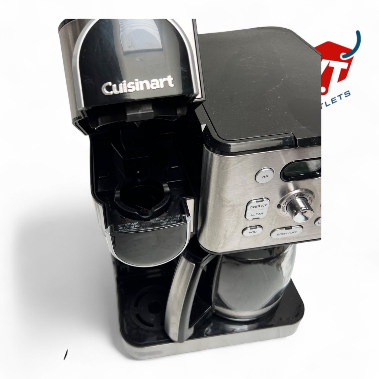 Cuisinart - 12 Cup 2-In-1 Coffee Center Coffeemaker - Black Stainless Steel