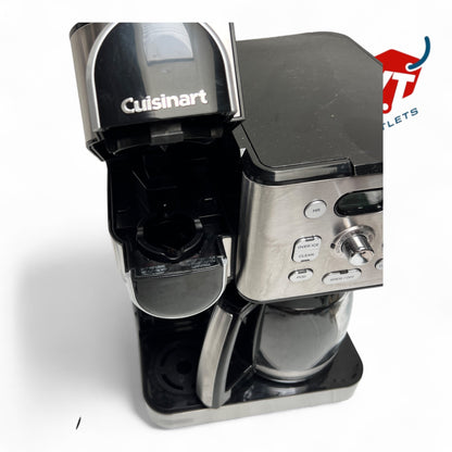 Cuisinart - 12 Cup 2-In-1 Coffee Center Coffeemaker - Black Stainless Steel