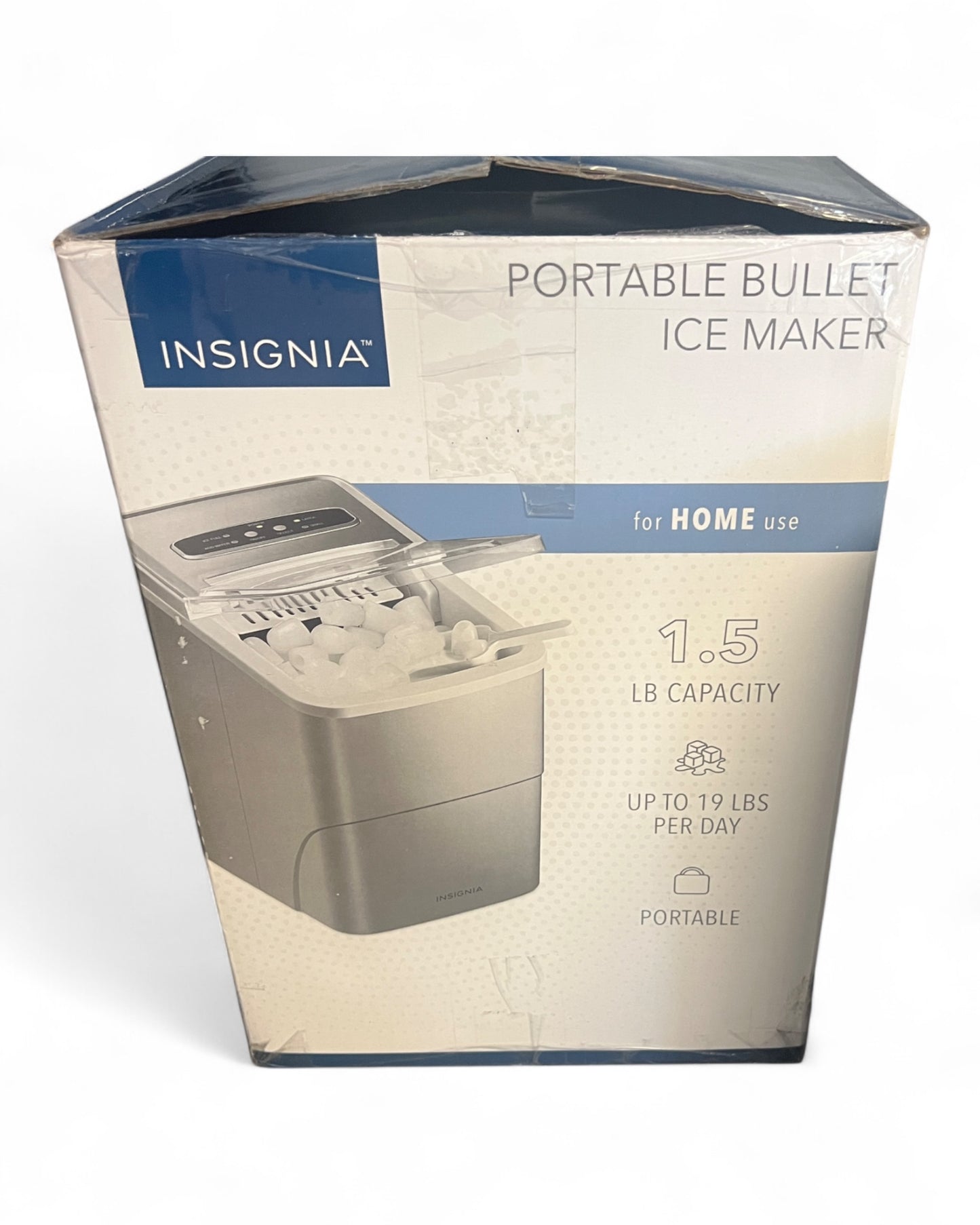 Insignia - Portable Ice Maker with Auto Shut-Off - Silver