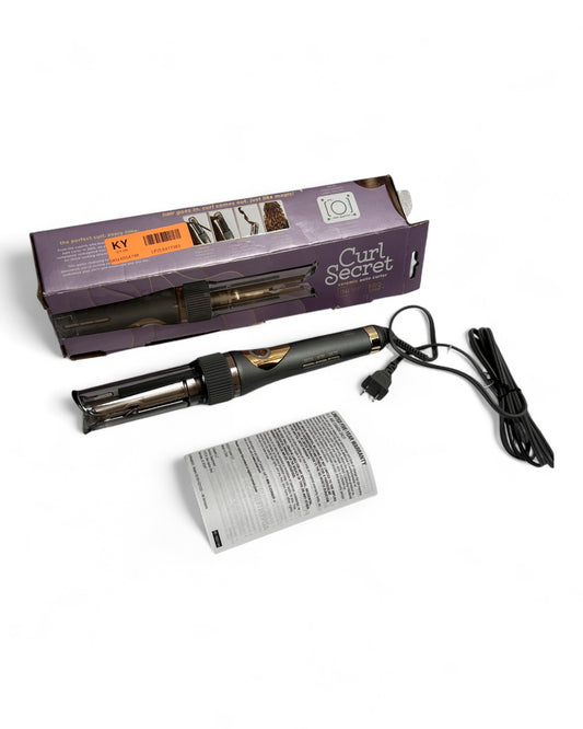 Conair - InfinitiPRO Curl Secret 2.0 Ceramic Curling Iron - Gray