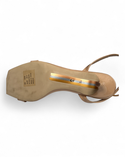 Sam Edelman Women's Rayelle Heeled Sandal- Beige Blush- 8.5