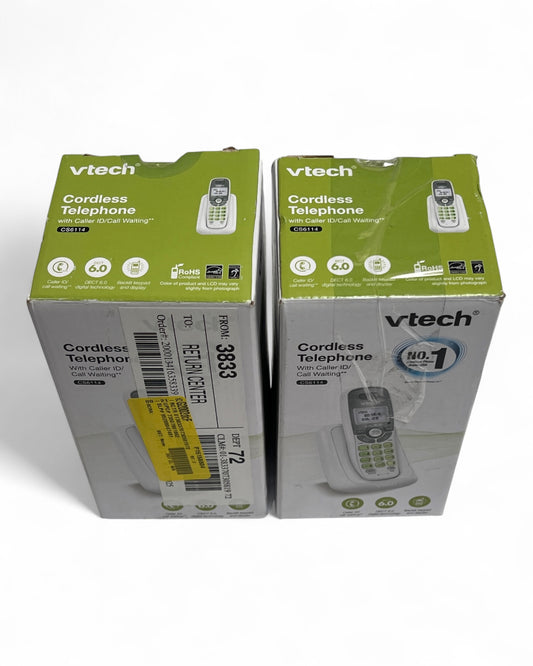 2 VTech CS6114 DECT 6.0 Cordless Phones