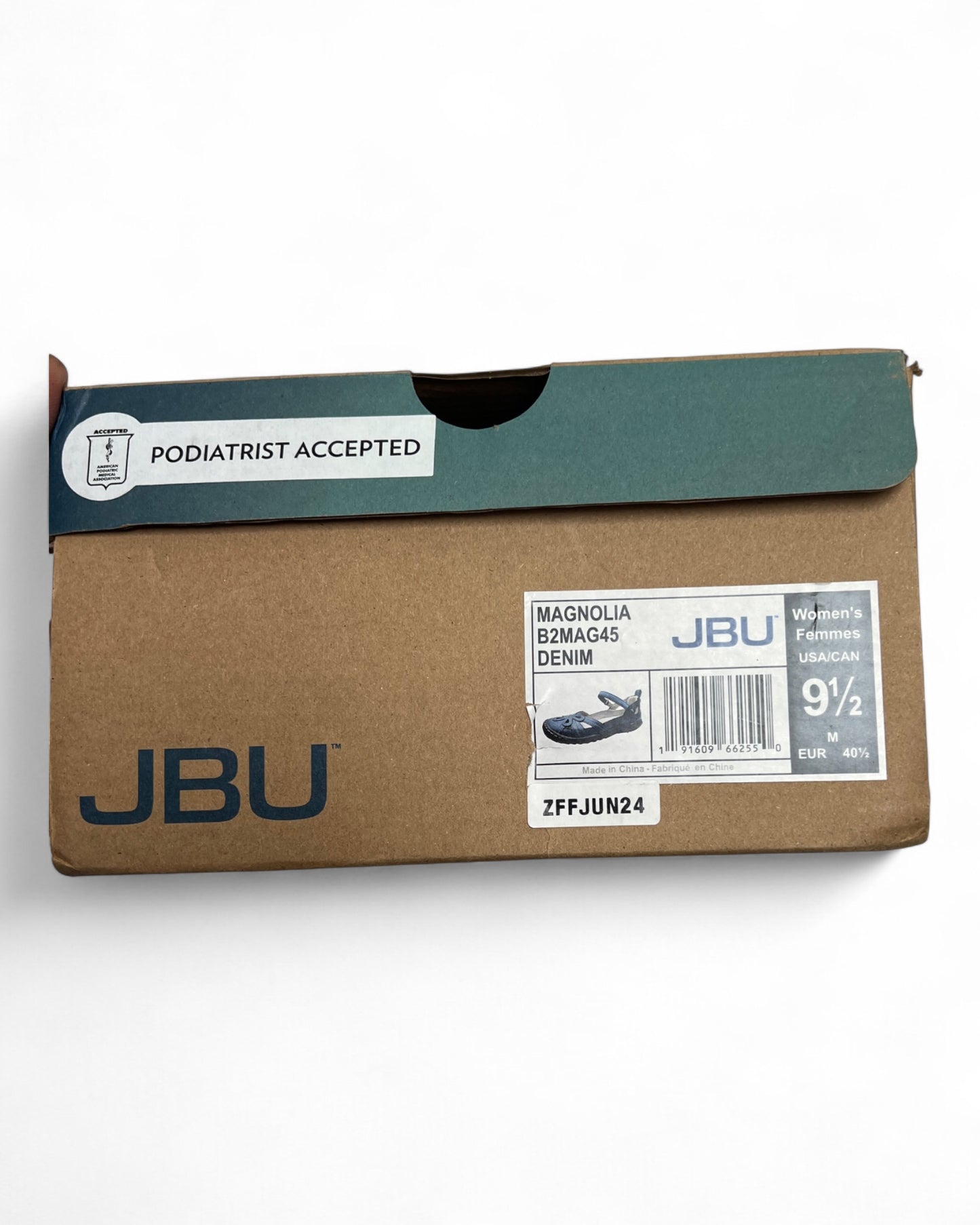 Jbu Women's Magnolia Cutout Mary Jane Flats - Denim - Sz 9.5 wmn