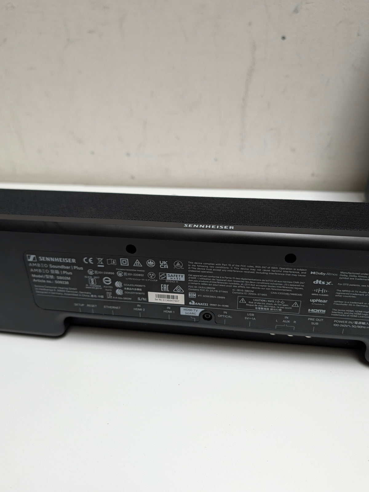 Sennheiser AMBEO 7.1.4 Ch Soundbar Plus and Wireless Subwoofer Bundle