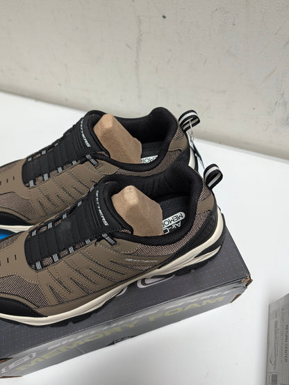 Skechers Air-Cooled Memory Foam Sneakers – Taupe & Black - sz12