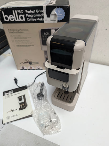 bella PRO Perfect Grind Single-Serve Coffee Maker with Grinder – Used