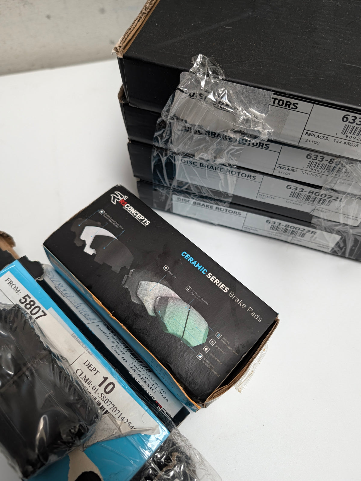 R1 Concepts Brake Rotor & Ceramic Pad Bundle - 4 Rotors, Open Box