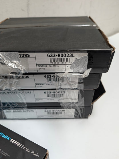 R1 Concepts Brake Rotor & Ceramic Pad Bundle - 4 Rotors, Open Box