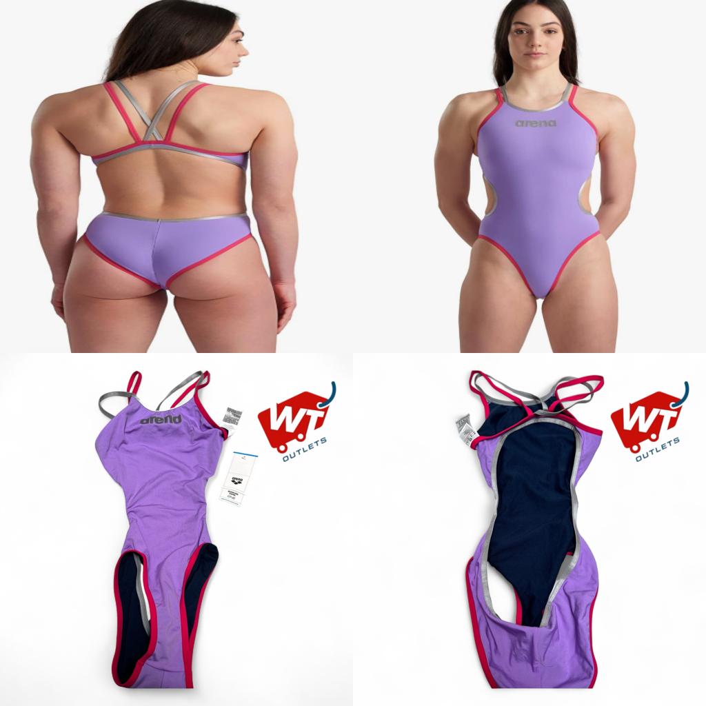 ARENA One Women's Sports Swimsuit Double Cross Back MaxLife One Piece - 32